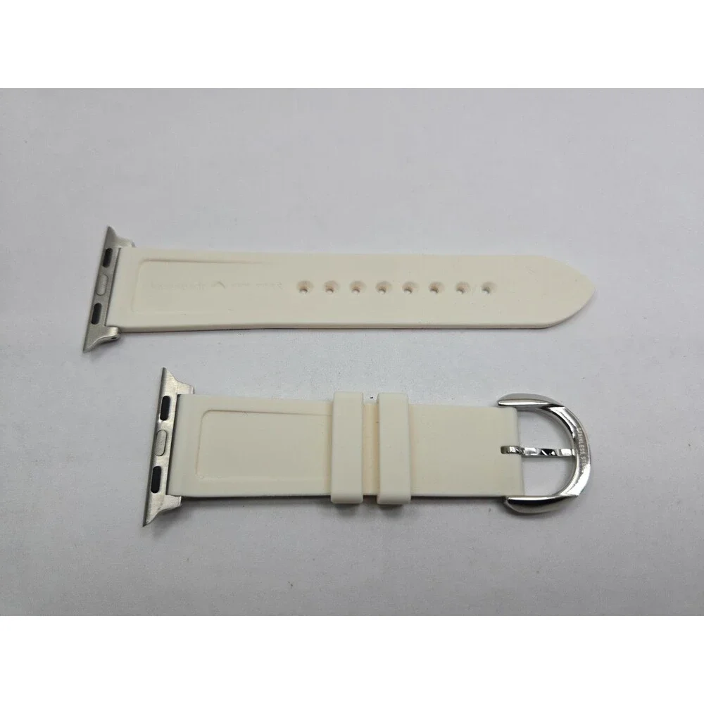 Kate Spade New York Apple Watch Band 38 40 41mm Multicolor Stripe Silicone Strap - Picture 4 of 8